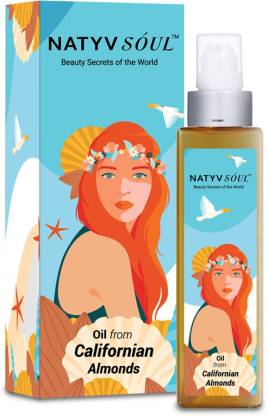 Natyv Soul Pure Almond Oil from Californian | Cold Pressed | Reduces Hair Fall Hair Oil