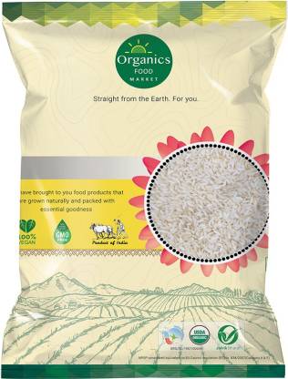 organics food market Organic Sona Masoori  Rice 5KG Sona Masoori Rice (Medium Grain, Raw)