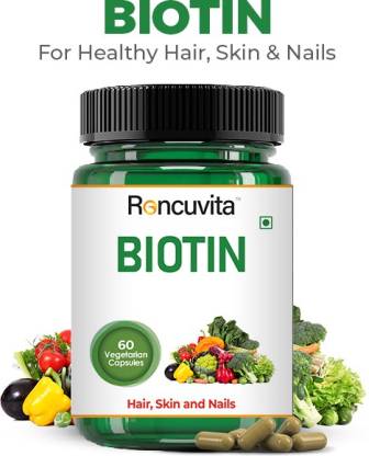 RONCUVITA Biotin 30mcg capsule for skin, Nails, Supplement for hair growth for woman & men