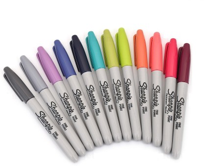 12 Count Limited Edition Cosmic Color Sharpie Permanent Markers Fine Point 
