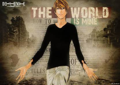 Death Note Manga series Art Effect Quotes Poster 25 (18inchx12inch))  Photographic Paper - Animation & Cartoons posters in India - Buy art, film,  design, movie, music, nature and educational paintings/wallpapers at  