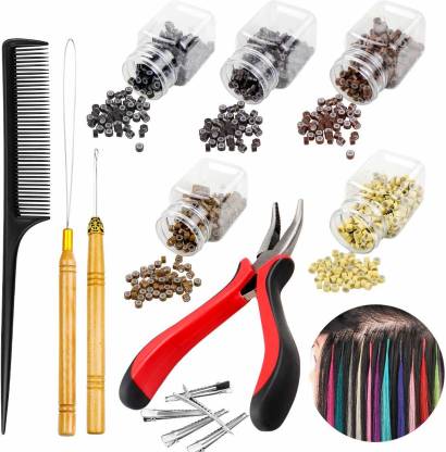 MULTIVISTA Hair Extension Kit,Pliers Pulling Hook Needle Bead Device Tool  for Tinsel Hair Hair Accessory Set Price in India - Buy MULTIVISTA Hair  Extension Kit,Pliers Pulling Hook Needle Bead Device Tool for