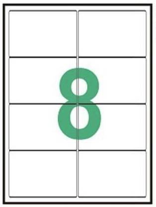 DESMAT A4 sheet 8 label and sticker Self-adhesive Paper Label