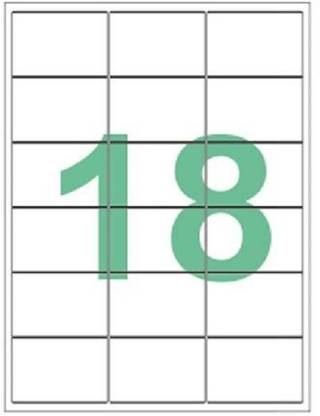 DESMAT A4 sheet 18 label and sticker Self-adhesive Paper Label