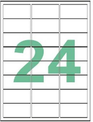DESMAT A4 sheet 24 label and sticker Self-Adhesive Paper ...