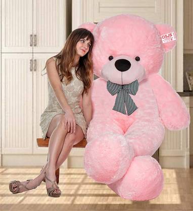 Osjs SOFT TOYS LOVER Teddy Bear pink colors Size 3 Feet