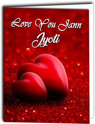 Midas Craft Love You Jaan Jyoti Card 022 Greeting Card Price in India - Buy  Midas Craft Love You Jaan Jyoti Card 022 Greeting Card online at  