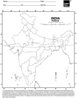 india physical map hd