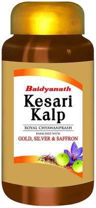 Baidyanath Kesari Kalp Royal Chyawanprash Enriched Gold Silver and Saffron 500g
