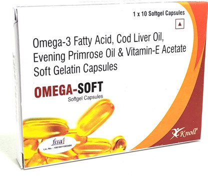 Knoll Omega-Soft omega-3, cod liver, Evening Primrose \u0026 Vitamin E Oil  softgels Price in India - Buy Knoll Omega-Soft omega-3, cod liver, Evening  Primrose \u0026 Vitamin E Oil softgels online at Flipkart.com