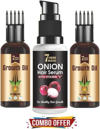 7Herbmaya Onion Hair Serum with Vitamin E and Hair Growth Oil For Wavy Hair  Price in India - Buy 7Herbmaya Onion Hair Serum with Vitamin E and Hair  Growth Oil For Wavy