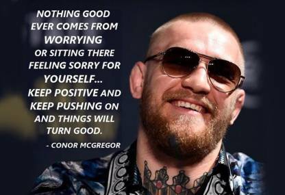 UFC CONOR MCCREGOR BOXING MOTIVATIVE ATTRACTIVE WALLPAPER POSTER Print  Poster on 13x19 Inches Paper Print - Quotes & Motivation posters in India -  Buy art, film, design, movie, music, nature and educational