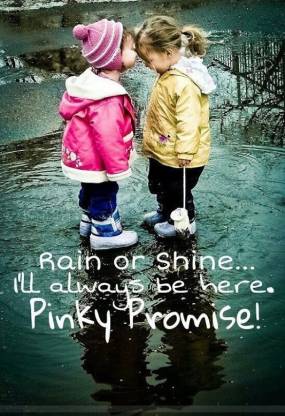 QUOTE CUTE BABY FRIENDSHIP ON FINE ART PAPER HD QUALITY WALLPAPER POSTER  Fine Art Print - Quotes & Motivation posters in India - Buy art, film,  design, movie, music, nature and educational