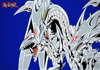 Yu-Gi-Oh!: Neo Blue-Eyes Ultimate Dragon Anime Series Art Effect Poster 2  (18inchx12inch) Photographic Paper - Animation & Cartoons posters in India  - Buy art, film, design, movie, music, nature and educational  paintings/wallpapers