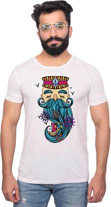 Printed Men White T-Shirt