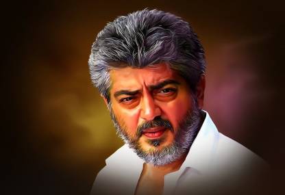 Digital Painting Tamil Superstar auctor Ajith HD Wallpapers Wall Poster  Print on Art Paper 13x19 Inches Paper Print - Art & Paintings posters in  India - Buy art, film, design, movie, music,