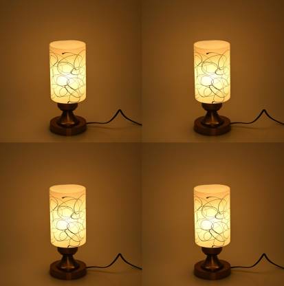 1st Time Decorative Metal Color Table Lamp With Hand Decorative Colorful Glass Shade Night Lamp