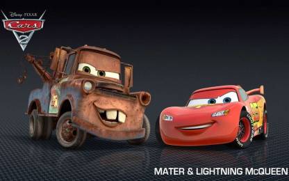 Movie Cars 2 Mater Lightning Mcqueen Car ON FINE ART PAPER HD QUALITY  WALLPAPER POSTER Fine Art Print - Movies posters in India - Buy art, film,  design, movie, music, nature and
