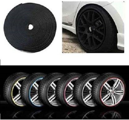 Suzuki Swift Red Rimblades Alloy Wheel Edge Ring Rim Protectors Tyres Tire Guard Rubber Moulding 