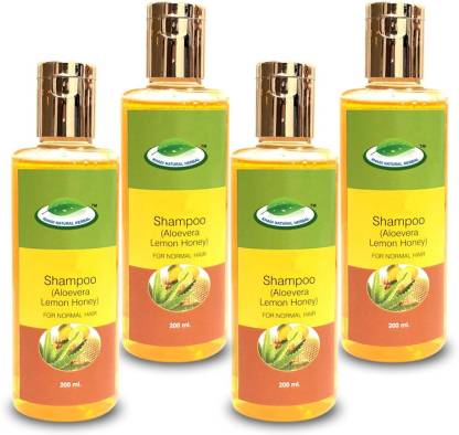 khadi natural herbal Shampoo (Aloevera Lemon Honey) for Normal Hair (Pack  of 4) - Men & Women - Price in India, Buy khadi natural herbal Shampoo (Aloevera  Lemon Honey) for Normal Hair (
