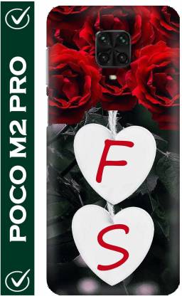 FULLYIDEA Back Cover for POCO M2 Pro, Letter F, Alphabet F, Name F, Letter F  With S, F Love S - FULLYIDEA : 