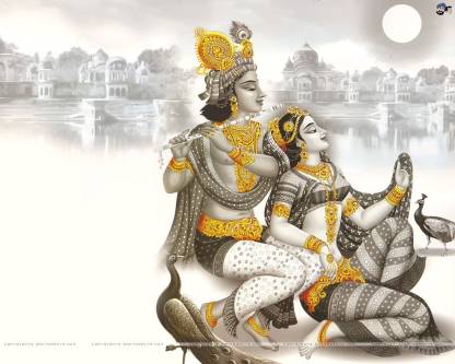 Radha krishna cute pictures HD Wallpaper on Art Paper Fine Art Print - Art  & Paintings posters in India - Buy art, film, design, movie, music, nature  and educational paintings/wallpapers at 