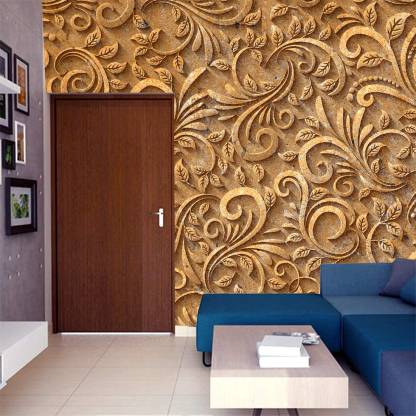 HD PRINT HOUSE Decorative Brown Wallpaper Price in India - Buy HD PRINT  HOUSE Decorative Brown Wallpaper online at 