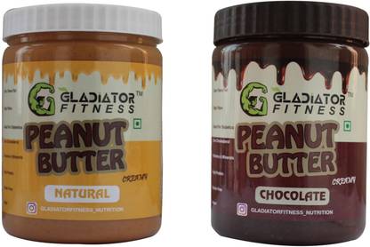Gladiator Fitness Chocolate & Natural Creamy Peanut Butter ...