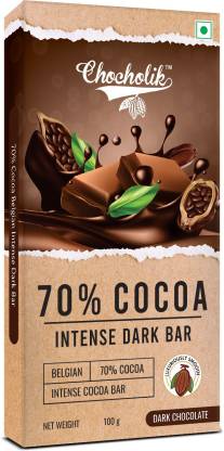 Chocholik Dark 70% Intense Bar - Luxury Belgium Chocolate Bars