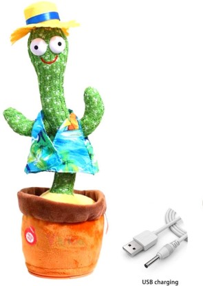 Lovely Cactus Plush Mimicking Toy for Kids Playing wujomeas Dancing Cactus Toy Recording Lighting Shake Dancing Singing Cactus Funny Early Electronic Childhood Education Toys with 120 Songs 