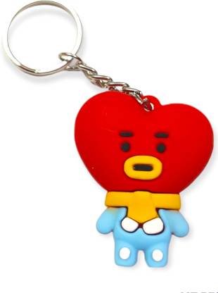 The shopping tunnel Cute TATA BT21 k-pop character silicone for bts lover  special edition Key Chain Price in India - Buy The shopping tunnel Cute TATA  BT21 k-pop character silicone for bts
