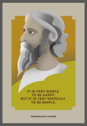 Rabindra Nath tagore quote ON GOOD QUALITY HD QUALITY WALLPAPER POSTER Fine  Art Print - Art & Paintings posters in India - Buy art, film, design,  movie, music, nature and educational paintings/wallpapers