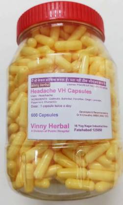 Vinny Herbal Headache VH Capsules