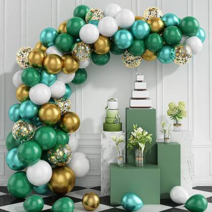 Green Balloon Garland Arch Kit Jungle Theme Birthday Party Decoration  167pcs set