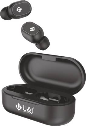 U&i My Dots Series True Wireless Earbuds with 20 Hours Battery Backup and Mic Bluetooth Headset  (Black, True Wireless)