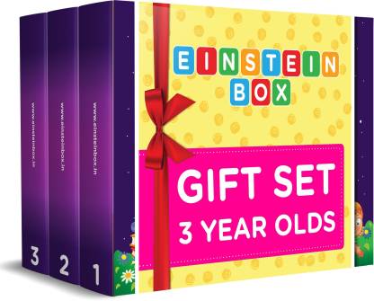 Einstein Box Birthday Gift Set for 3 Year Old Boys & Girls - Set of 3