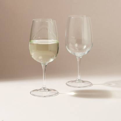 WONDERCHEF (Pack of 2) Bormioli White Wine Glass Set Wine Glass  (280 ml, Glass, Clear)