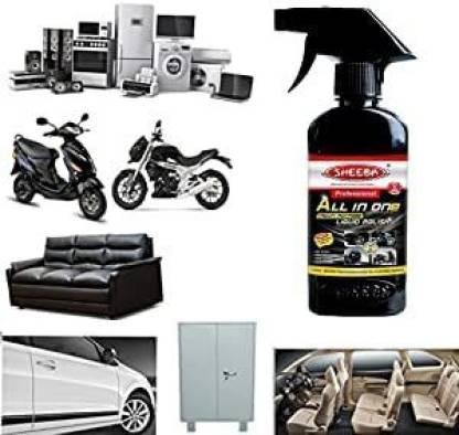 PBTA Liquid Car Polish for Bumper, Chrome Accent, Dashboard, Exterior, Leather, Headlight, Metal Parts, Tyres