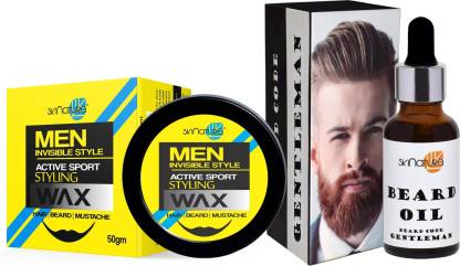 Skinatura Active Sport Styling Hair Wax 50gm & Beard Growth Oil [Code:  Gentleman] 30 ml Hair Wax - Price in India, Buy Skinatura Active Sport Styling  Hair Wax 50gm & Beard Growth
