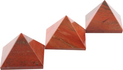 Aatm Gemstone Red Jasper Orgone Pyramid for EMF Protection Chakra Healing Meditation 1inch 