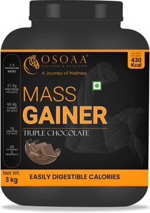 Osoaa Mass Gainer with high Calorie, Proteins for Weight/Mass Gain Powder/Supplement Weight Gainers/Mass Gainers