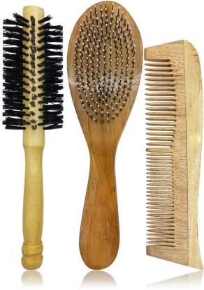 TASHKURST Hair comb set for Women & Men Kachi Neem wood Comb Fine & Wide  Tooth - Price in India, Buy TASHKURST Hair comb set for Women & Men Kachi  Neem wood