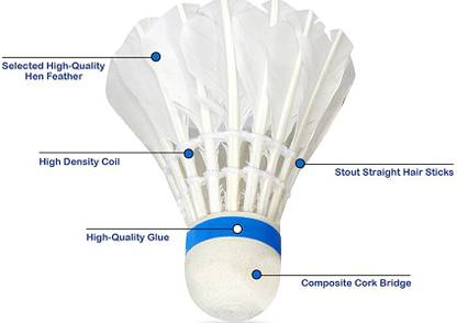 ZF International ZF white feather Feather Shuttle - White ...
