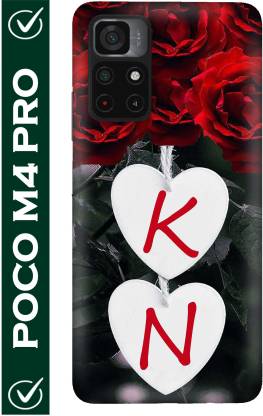 FULLYIDEA Back Cover for POCO M4 Pro, Letter K, Alphabet K, Name K, Letter K  With N, K Love N - FULLYIDEA : 