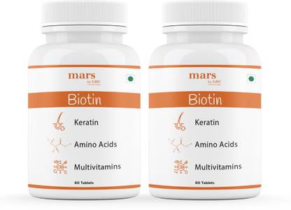 mars by GHC High Potency Biotin Tablets|Best biotin for beardgrowth | For  Men’s Healthy Beard
