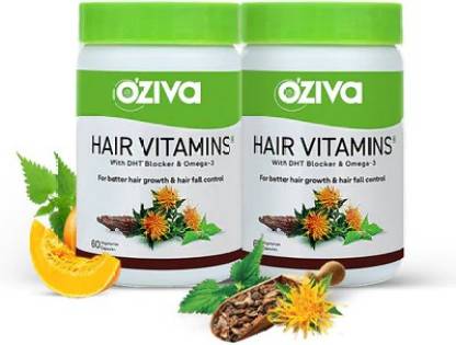 OZiva Hair Vitamins for Better Hair Growth & Hairfall Control (Pack of 2)  Price in India - Buy OZiva Hair Vitamins for Better Hair Growth & Hairfall  Control (Pack of 2) online