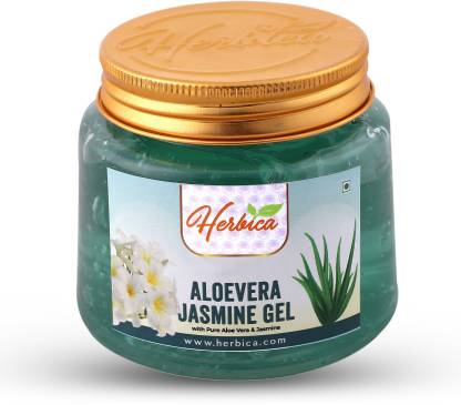 Herbica 100% Pure Aloe Vera with Jasmine Gel | Deep Moisturizing | Cleansing 250g