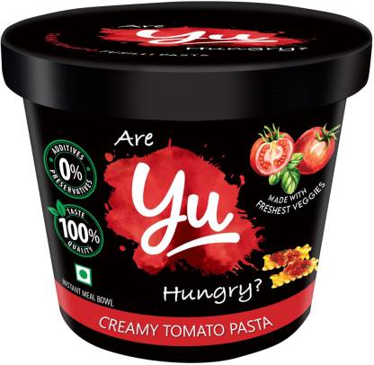 Yu Creamy Tomato Cup Pasta-Instant Food Ready To Eat in 4 Mins-No Preservatives Pasta  (60 g)