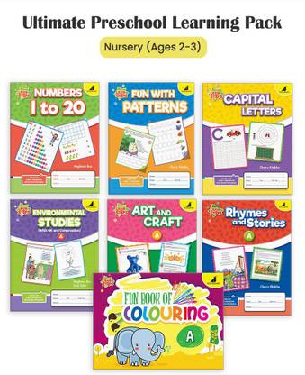 Woodsnipe Nursery Home Schooling Book Pack Ages 2-3 Years| 7 ...