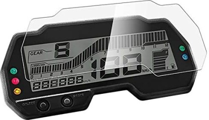 TPU Motorrad Armaturenbrett Displayschutzfolie Transparenter Messgeräteschutzfilm Tacho-Aufkleber für Yamaha YZF R125 R15/V3 2019 Transparenter 